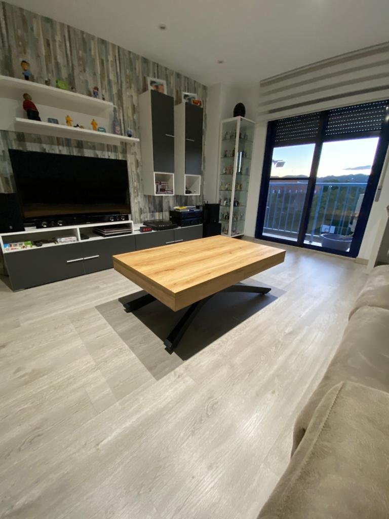 Mesa centro elevable extensible