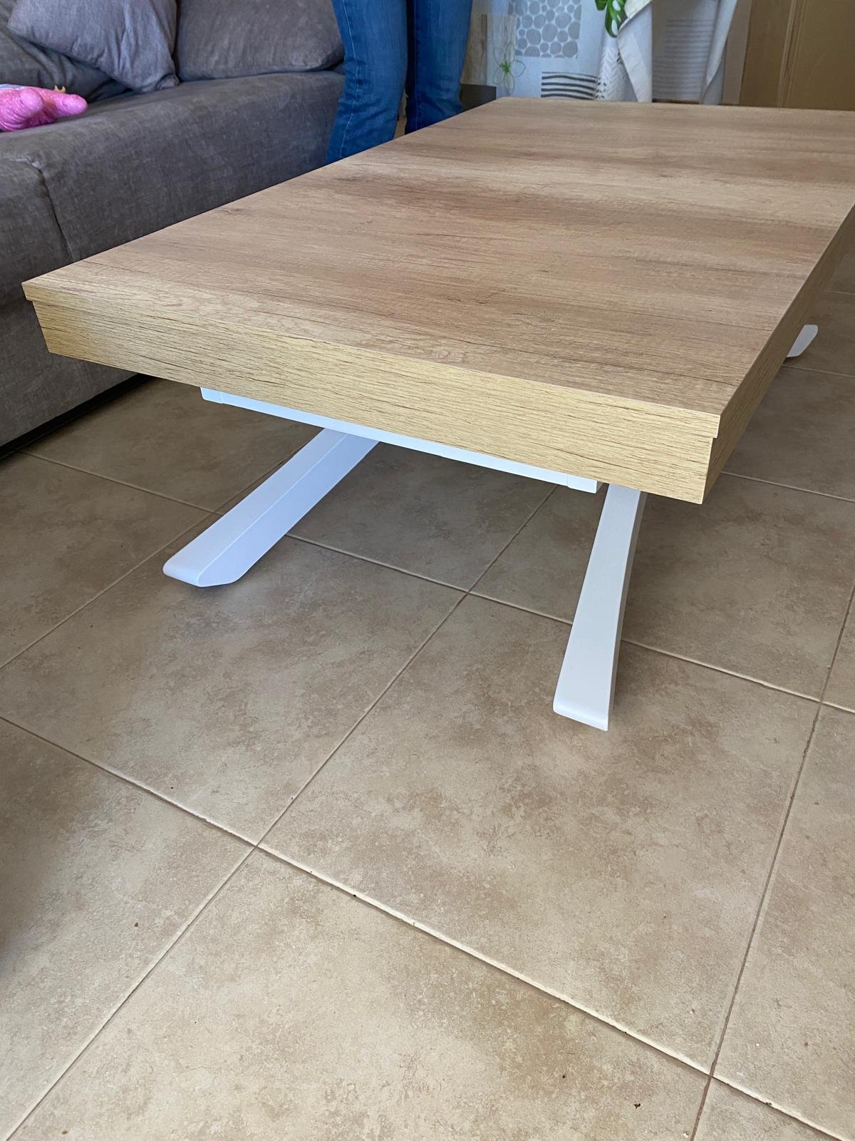 Mesa centro elevable extensible